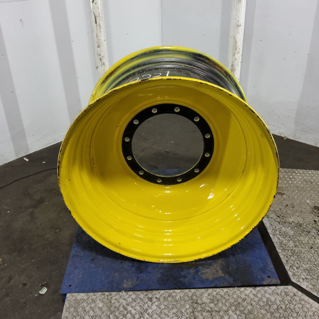 20"W x 34"D, John Deere Yellow 12-Hole Formed Plate
