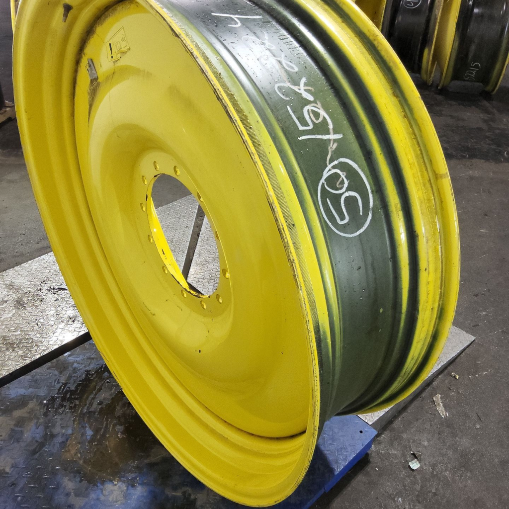 15"W x 50"D, John Deere Yellow 12-Hole Bubble Disc