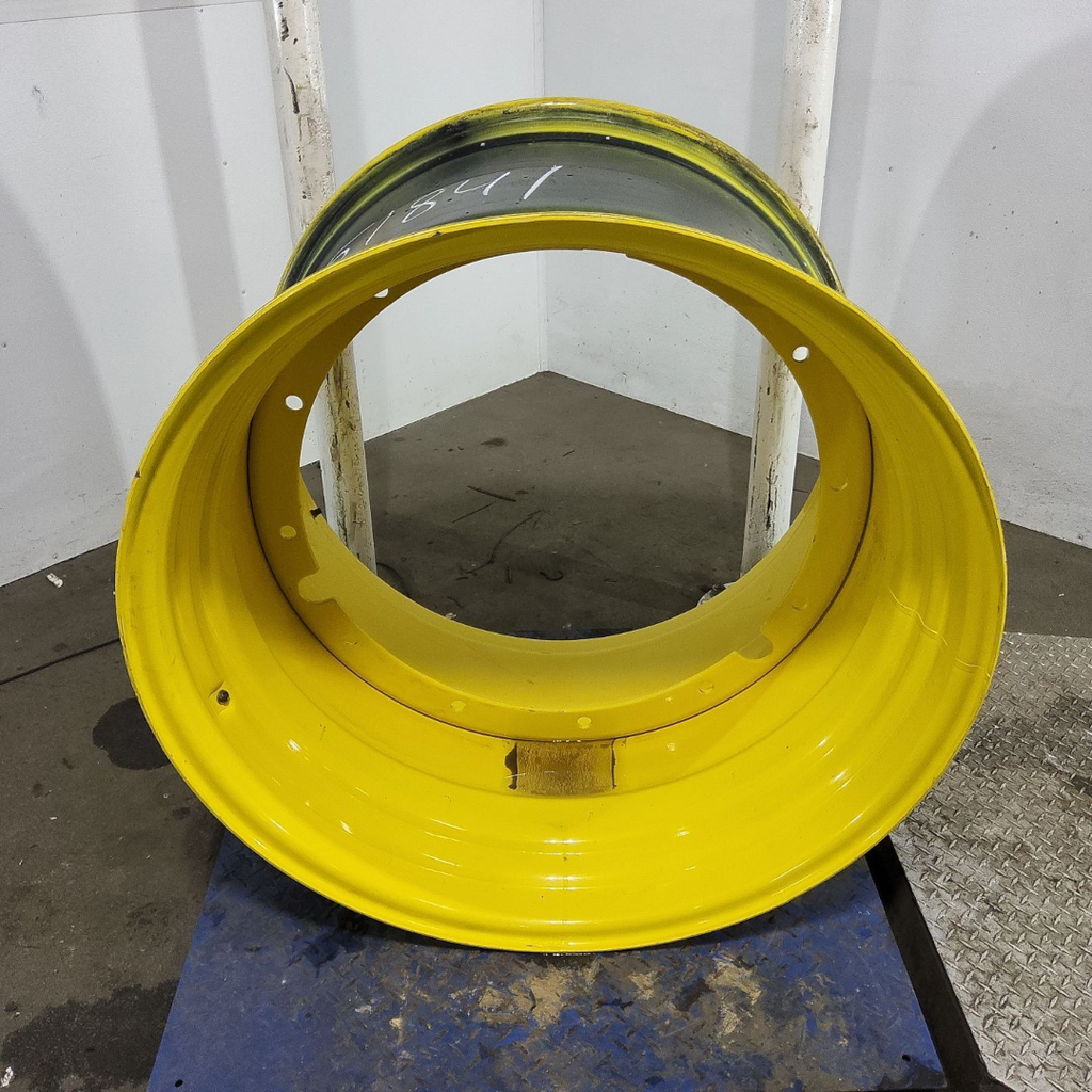 27"W x 38"D, John Deere Yellow 12-Hole Stub Disc