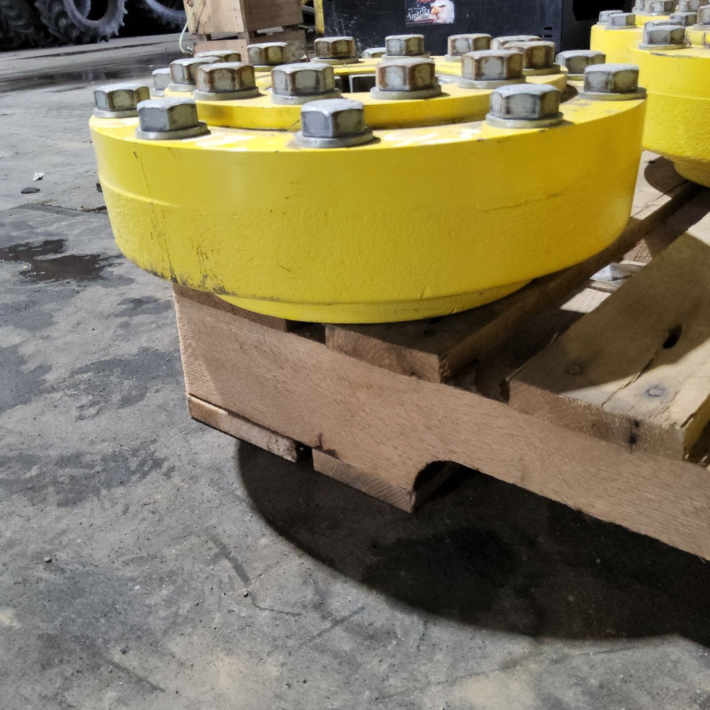 10-Hole Wedg-Lok OE Style, 4.72" (120.02mm) axle, John Deere Yellow