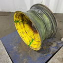 14"W x 26"D, John Deere Yellow 8-Hole Stamped Plate