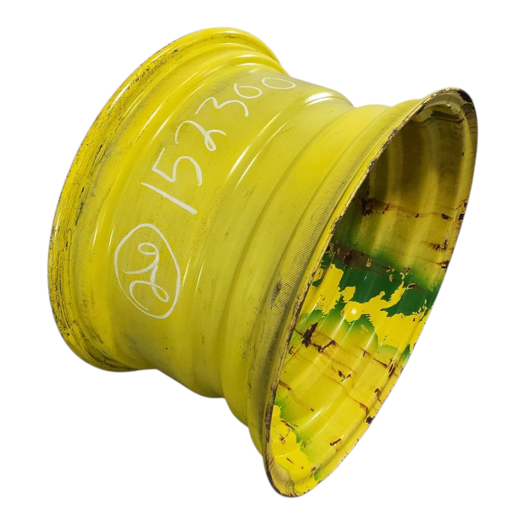 16"W x 26"D, John Deere Yellow 8-Hole Formed Plate