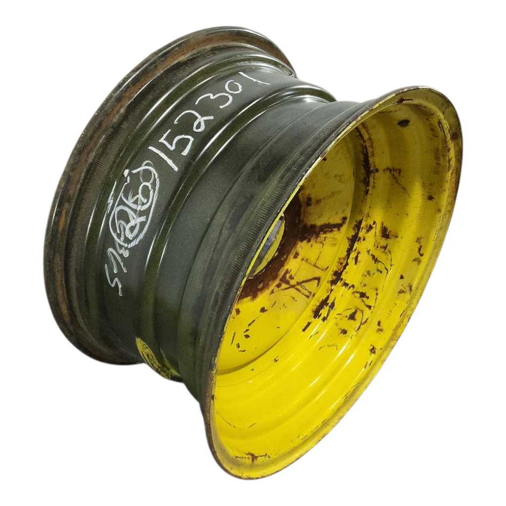 14"W x 26"D, John Deere Yellow 8-Hole Formed Plate