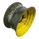 14"W x 26"D, John Deere Yellow 8-Hole Formed Plate