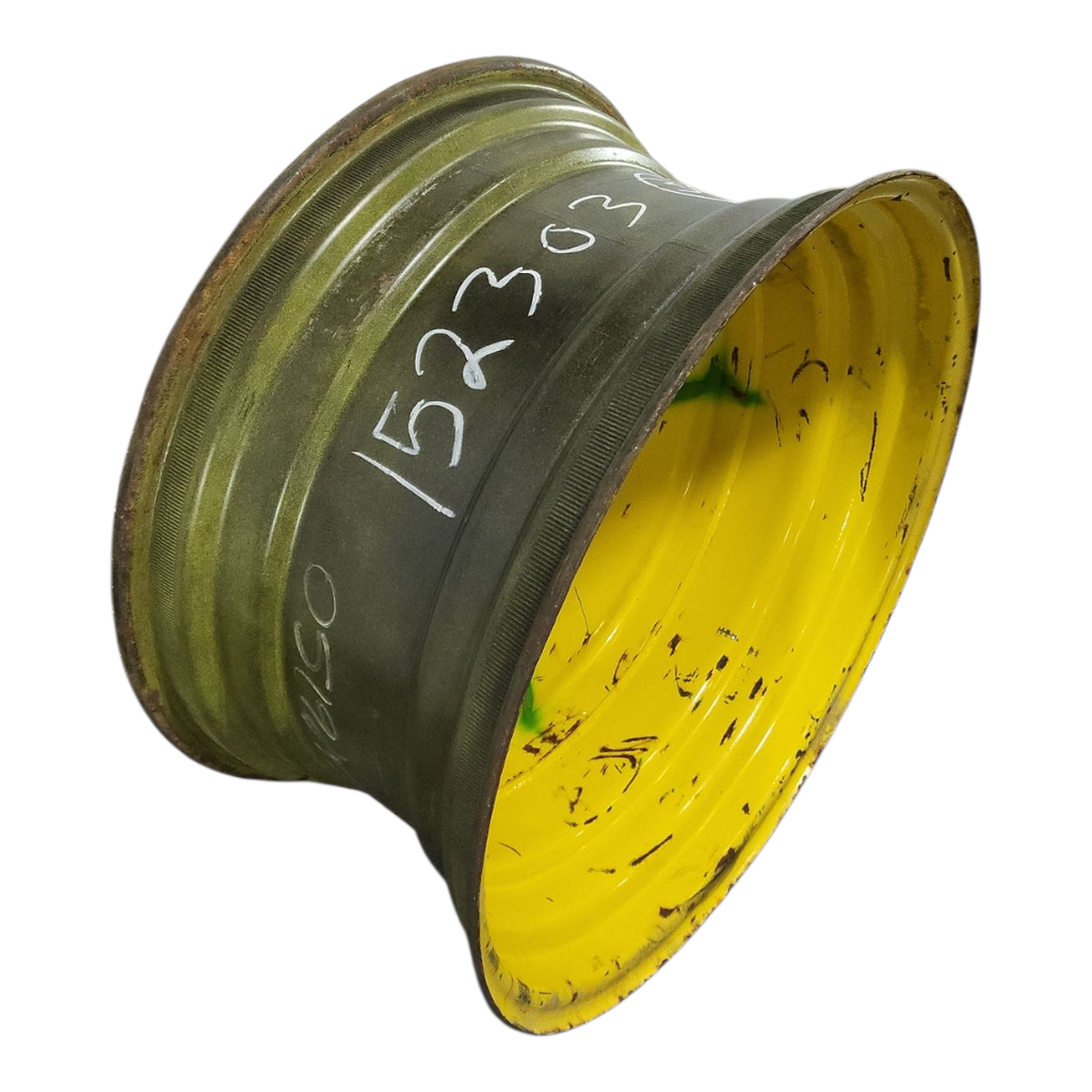 15"W x 30"D, John Deere Yellow 8-Hole Formed Plate