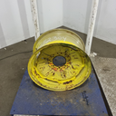 12"W x 24"D, John Deere Yellow 8-Hole Stamped Plate
