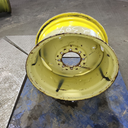12"W x 24"D, John Deere Yellow 8-Hole Stamped Plate