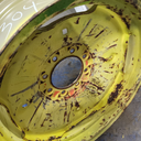12"W x 24"D, John Deere Yellow 8-Hole Stamped Plate