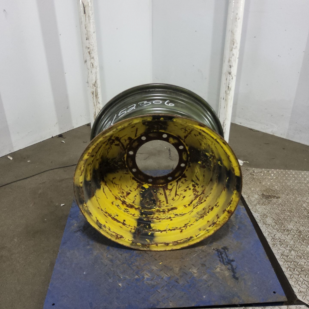 14"W x 26"D, John Deere Yellow 8-Hole Formed Plate