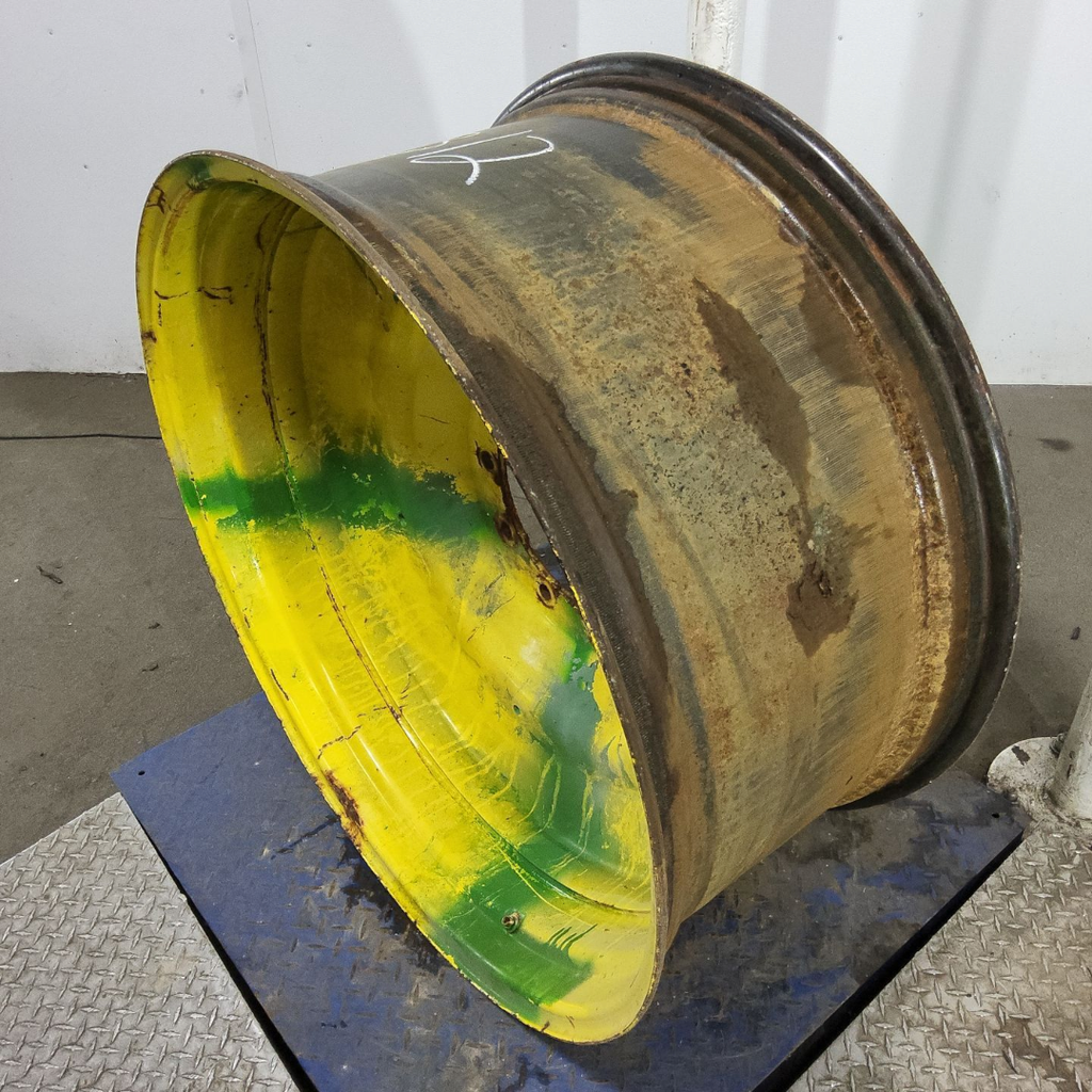18"W x 38"D, John Deere Yellow 10-Hole Formed Plate