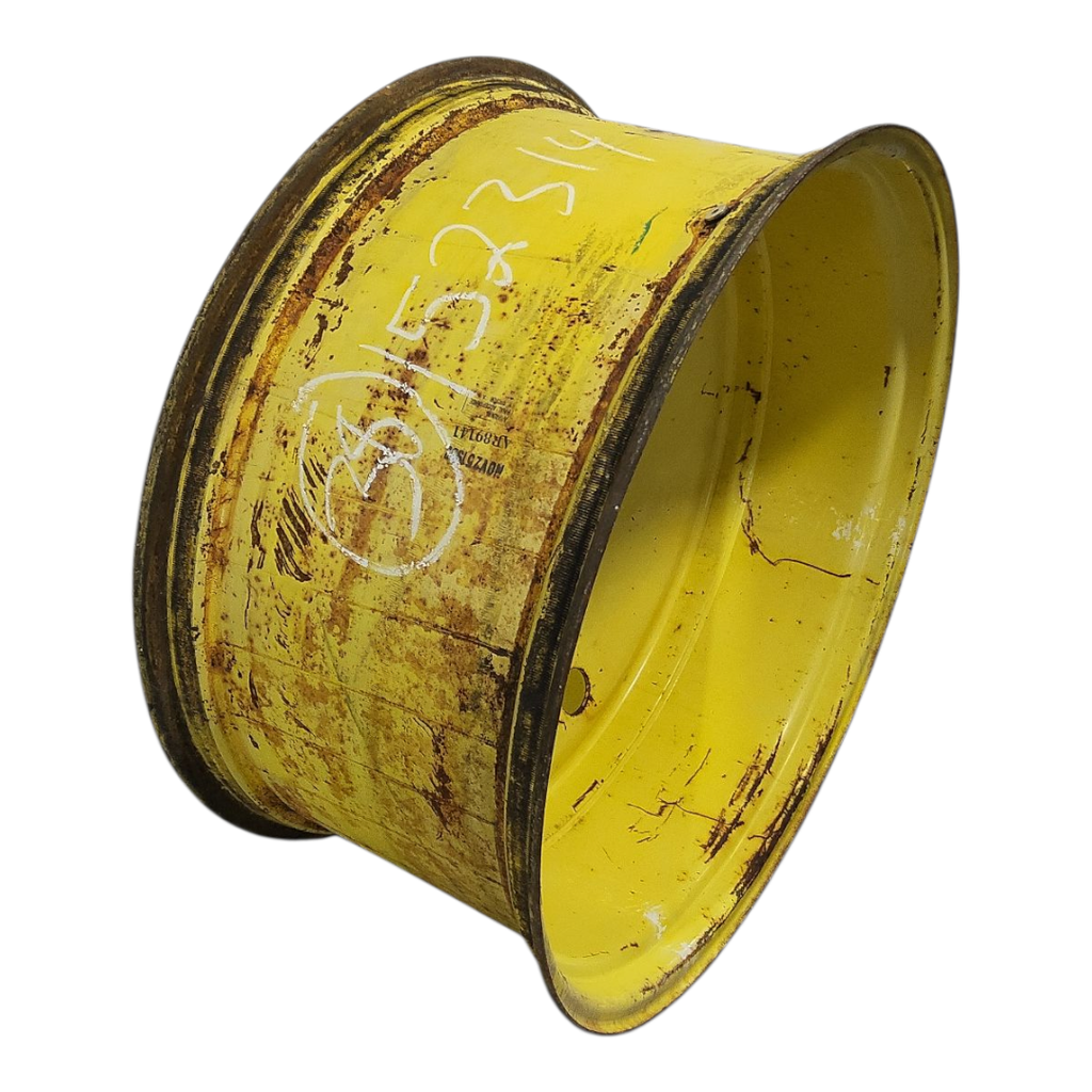 18"W x 38"D, John Deere Yellow 10-Hole Formed Plate