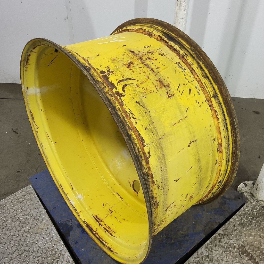 18"W x 38"D, John Deere Yellow 10-Hole Formed Plate