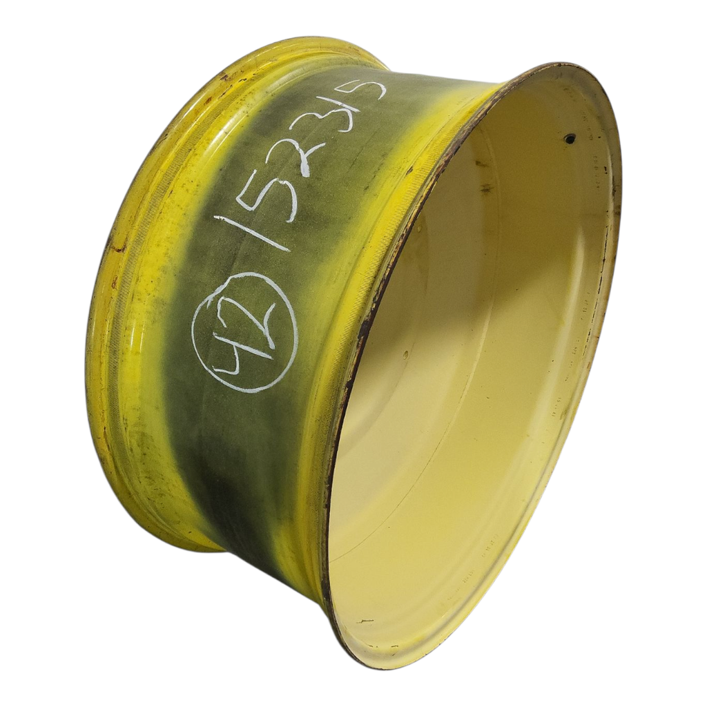 18"W x 42"D, John Deere Yellow 10-Hole Formed Plate