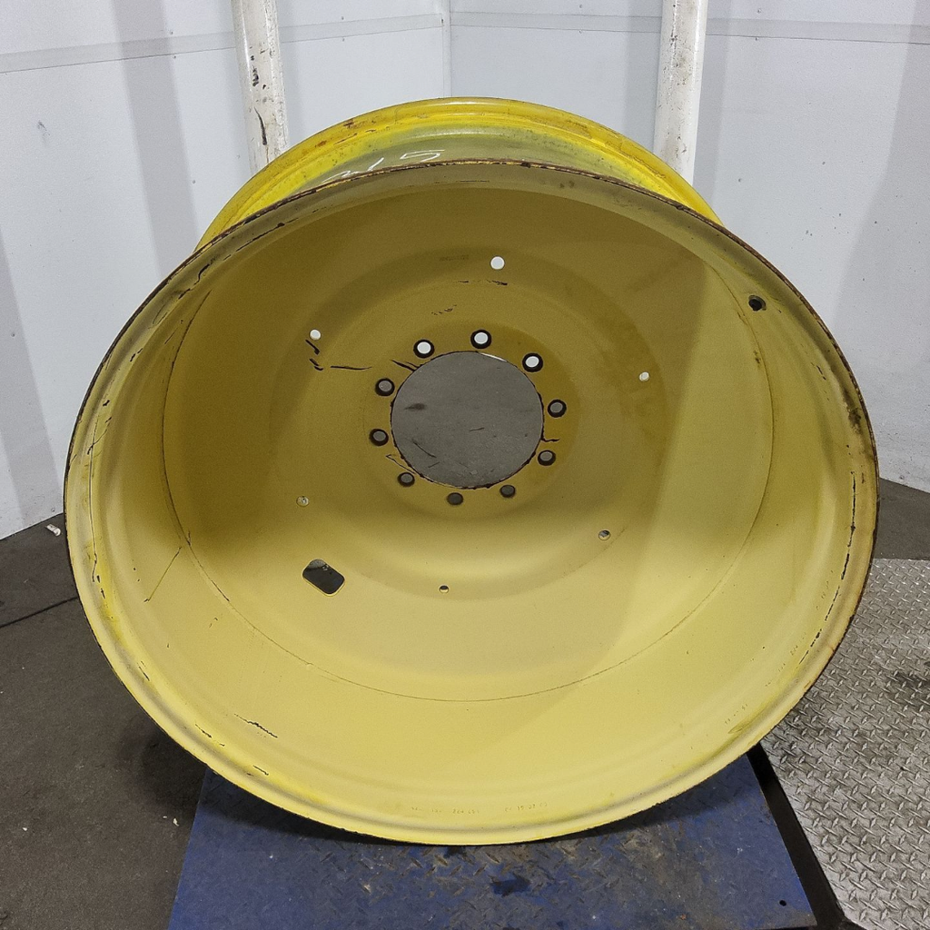 18"W x 42"D, John Deere Yellow 10-Hole Formed Plate