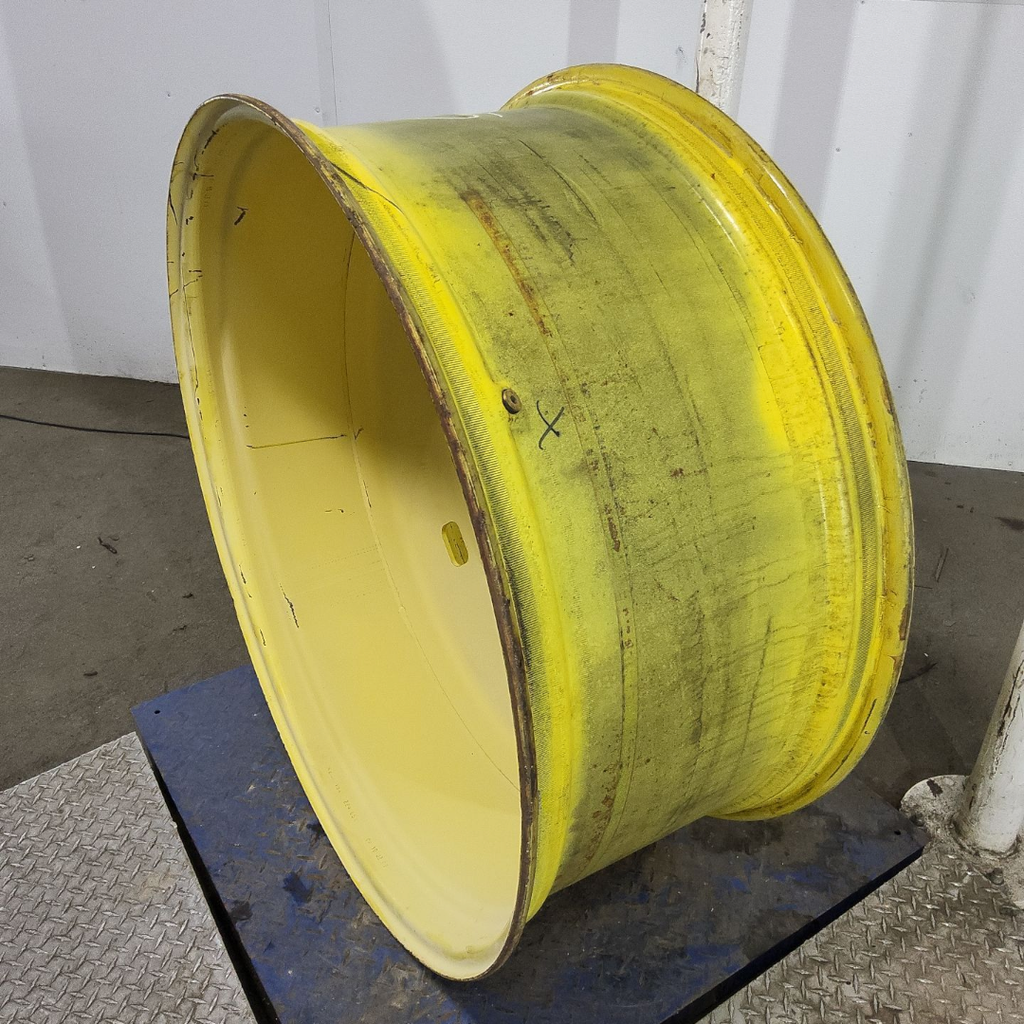 18"W x 42"D, John Deere Yellow 10-Hole Formed Plate