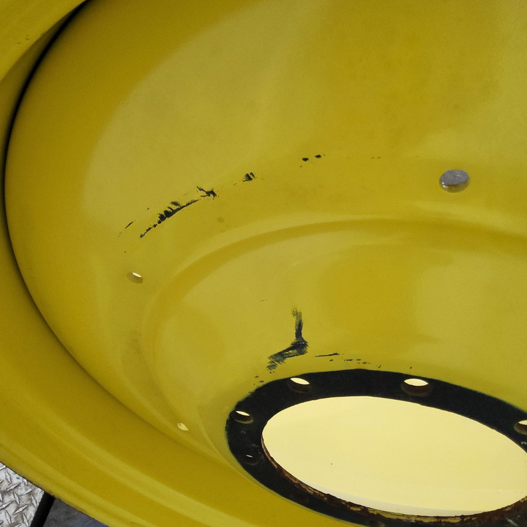 18"W x 42"D, John Deere Yellow 10-Hole Formed Plate