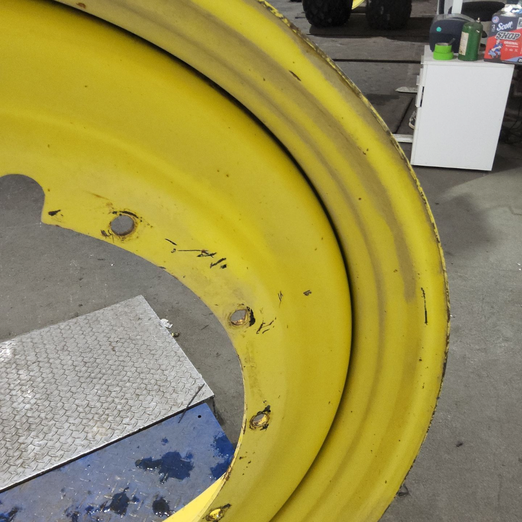 12"W x 50"D, John Deere Yellow 12-Hole Stub Disc