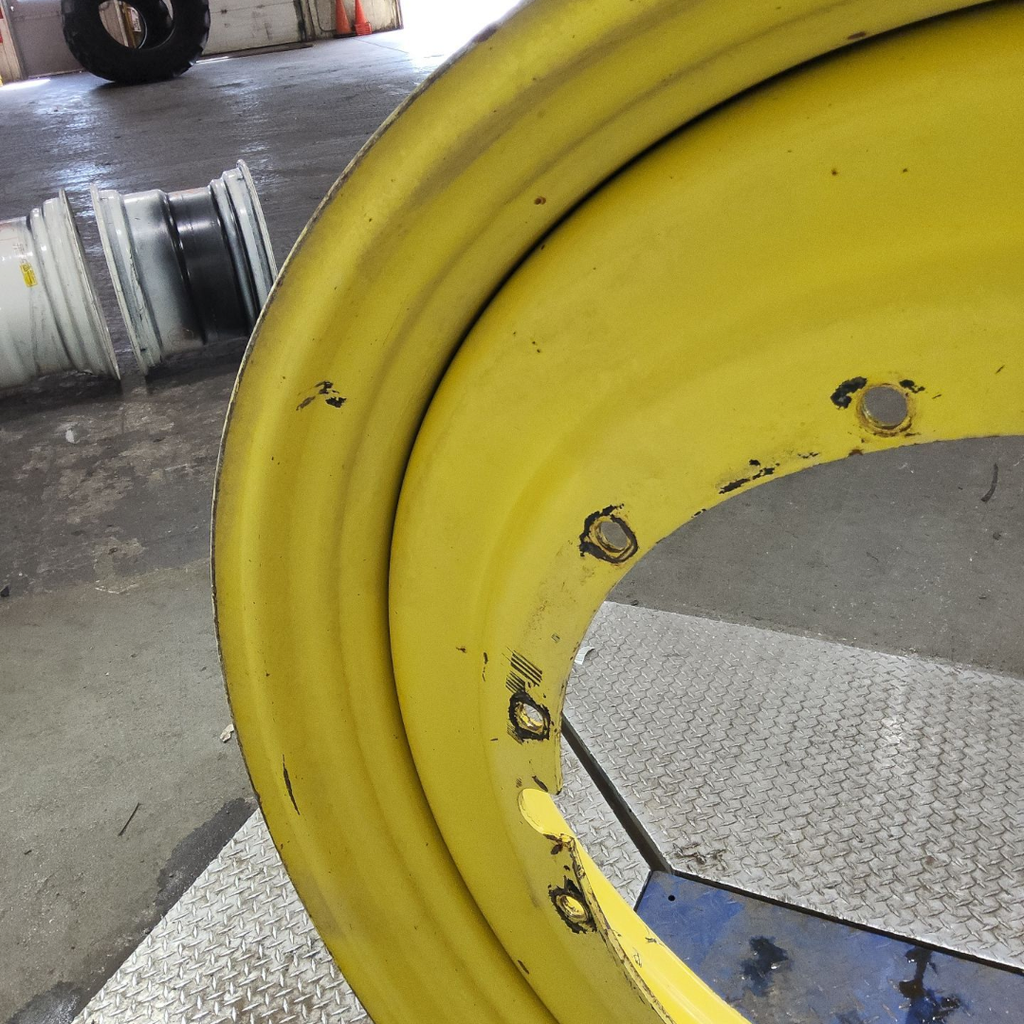 12"W x 50"D, John Deere Yellow 12-Hole Stub Disc