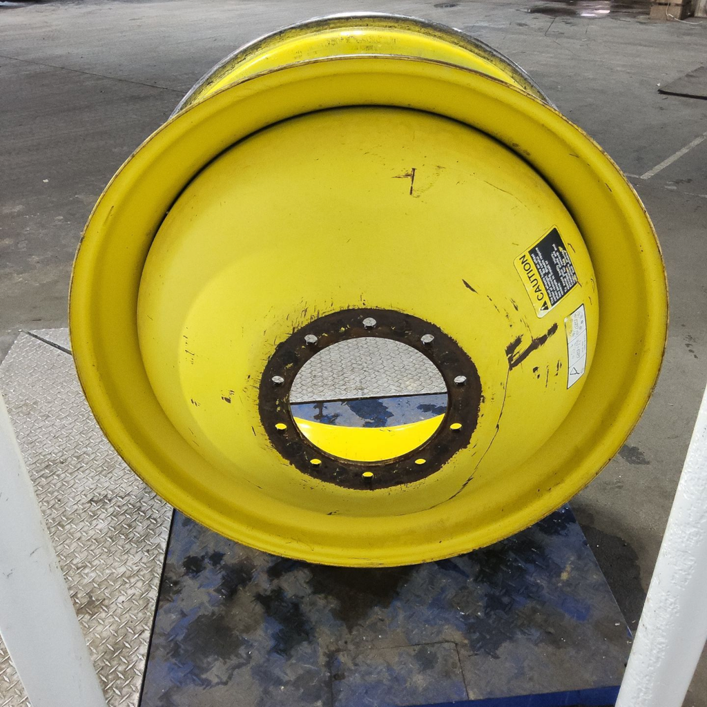 18"W x 42"D, John Deere Yellow 10-Hole Dolly Dual