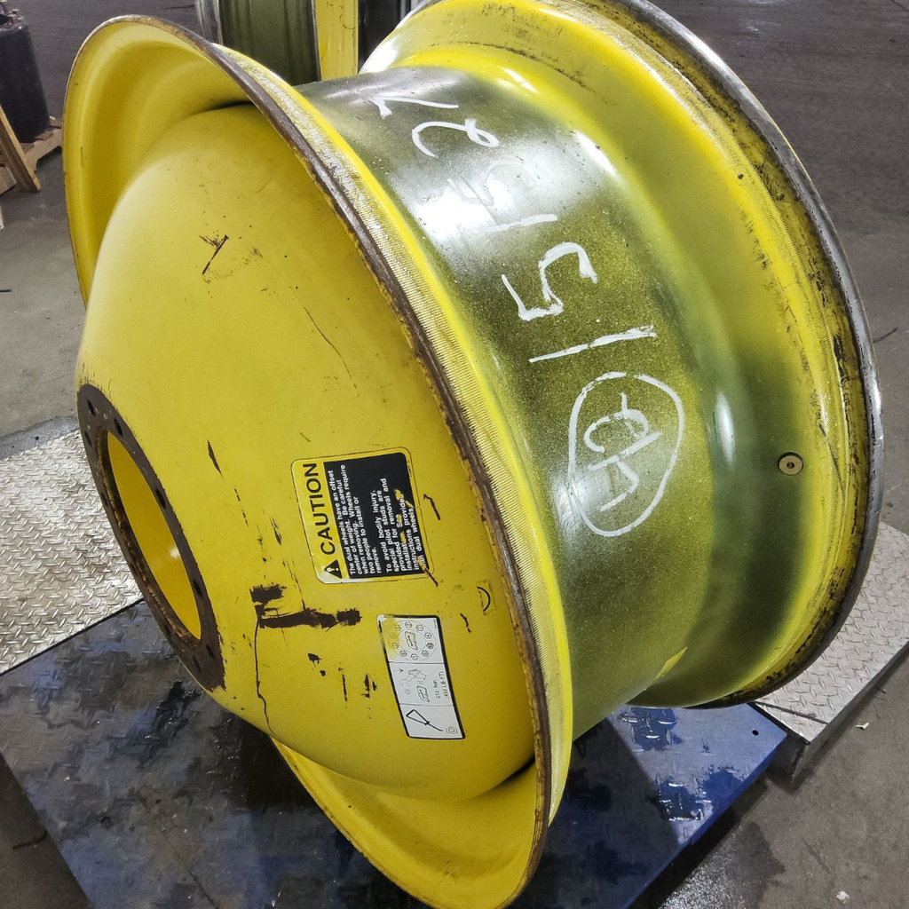 18"W x 42"D, John Deere Yellow 10-Hole Dolly Dual