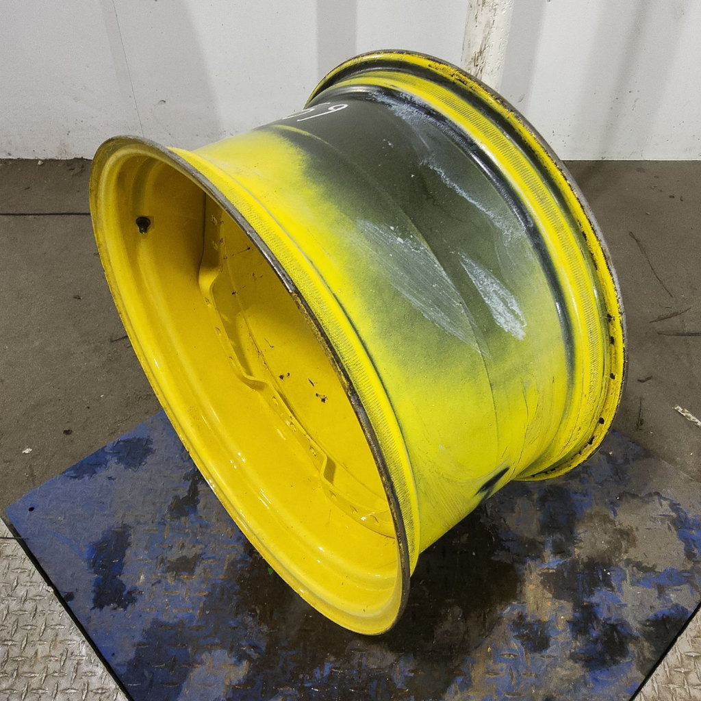 15"W x 28"D, John Deere Yellow 12-Hole Waffle Wheel (Groups of 3 bolts)