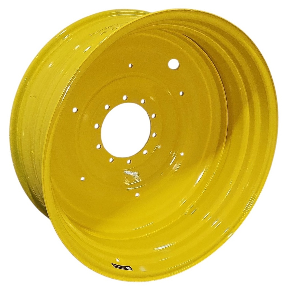 16"W x 42"D, John Deere Yellow 10-Hole Formed Plate
