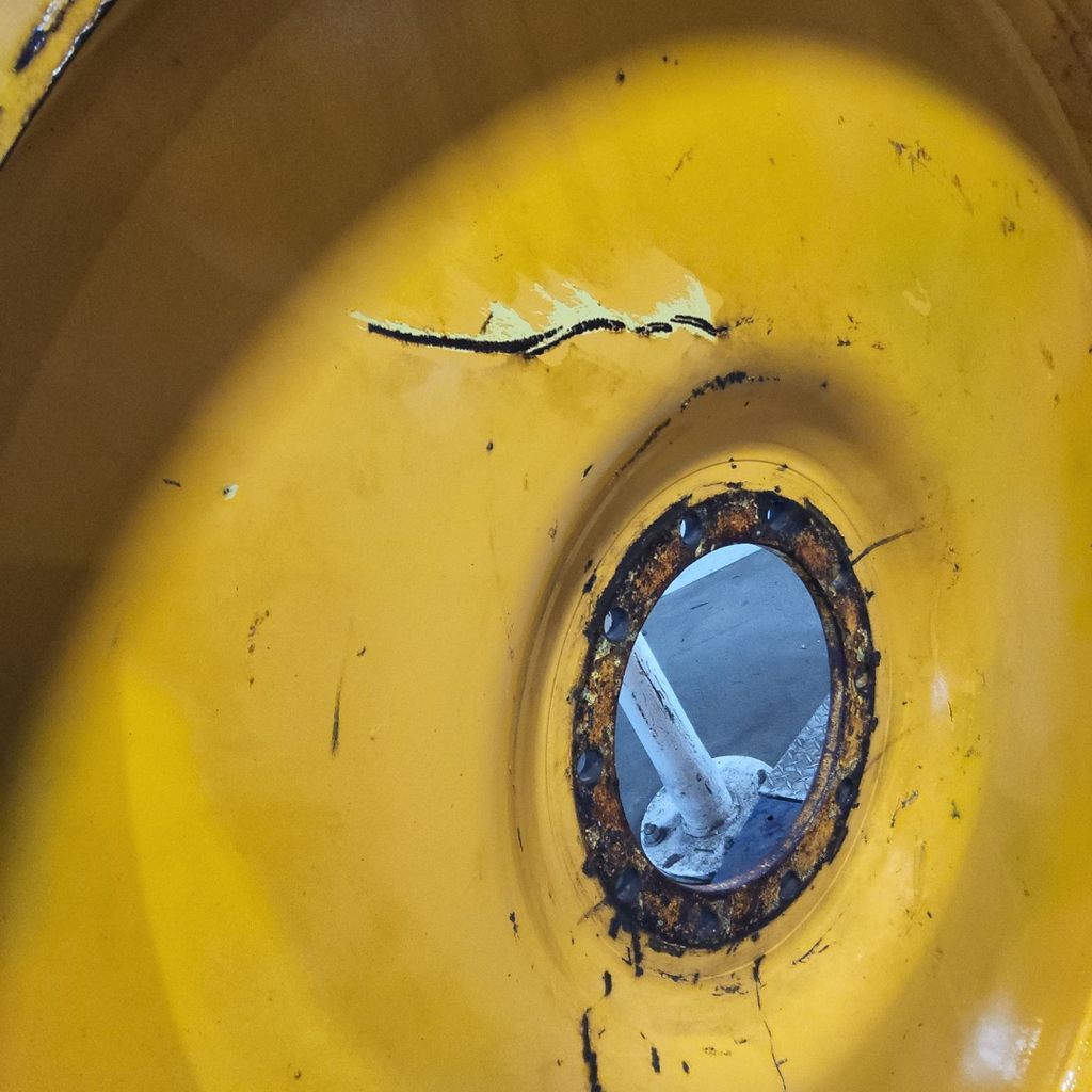 12"W x 54"D, Hagie Orange 10-Hole Formed Plate Sprayer