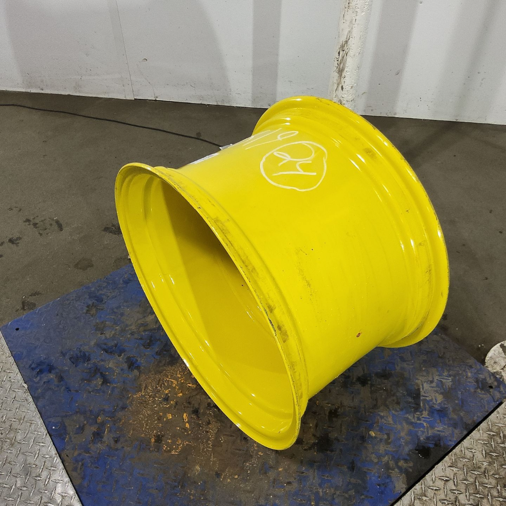 15"W x 24"D, John Deere Yellow 8-Hole Formed Plate