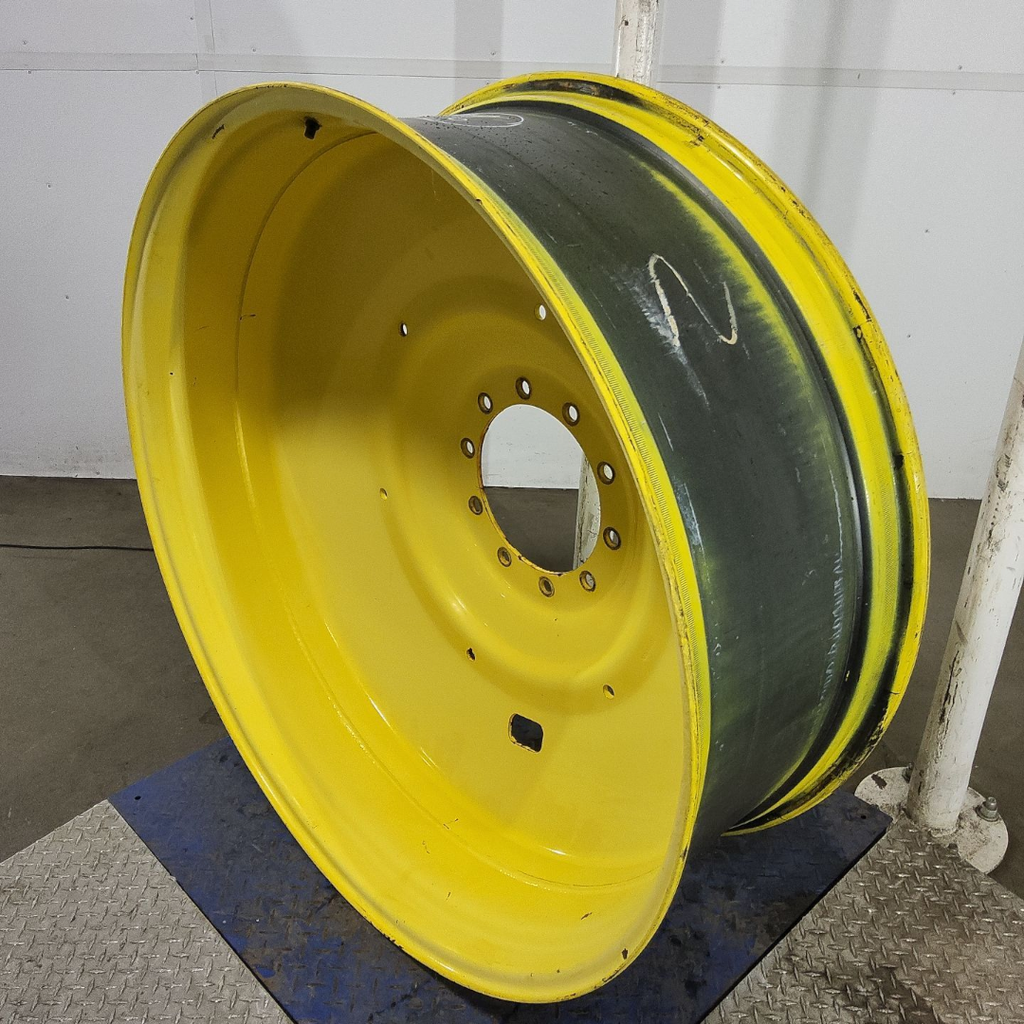 16"W x 46"D, John Deere Yellow 10-Hole Formed Plate