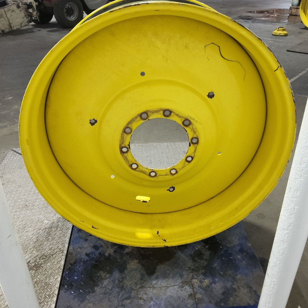 16"W x 46"D, John Deere Yellow 10-Hole Formed Plate