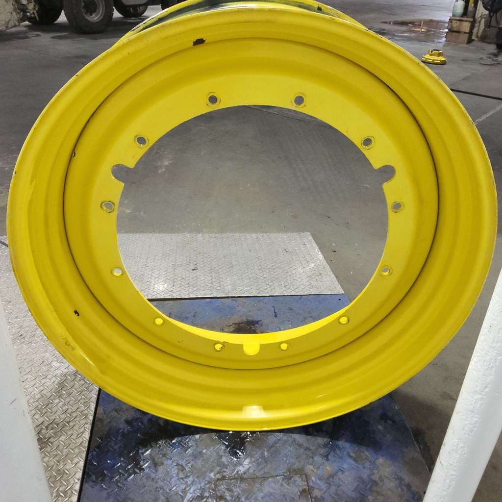 16"W x 46"D, John Deere Yellow 12-Hole Stub Disc