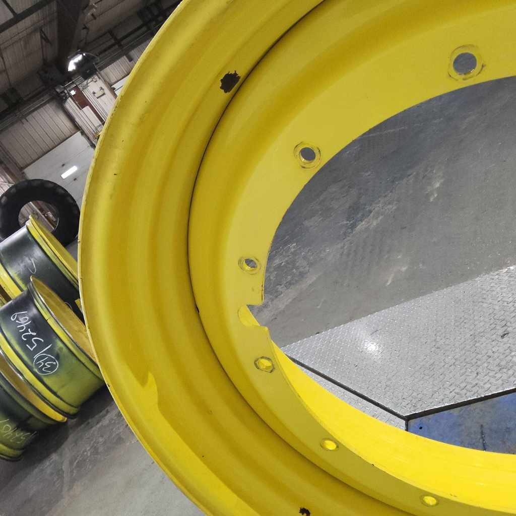 16"W x 46"D, John Deere Yellow 12-Hole Stub Disc