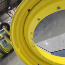 16"W x 46"D, John Deere Yellow 12-Hole Stub Disc