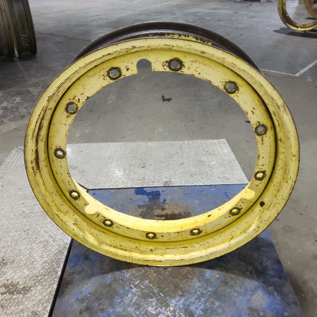 10"W x 38"D, John Deere Yellow 12-Hole Stub Disc