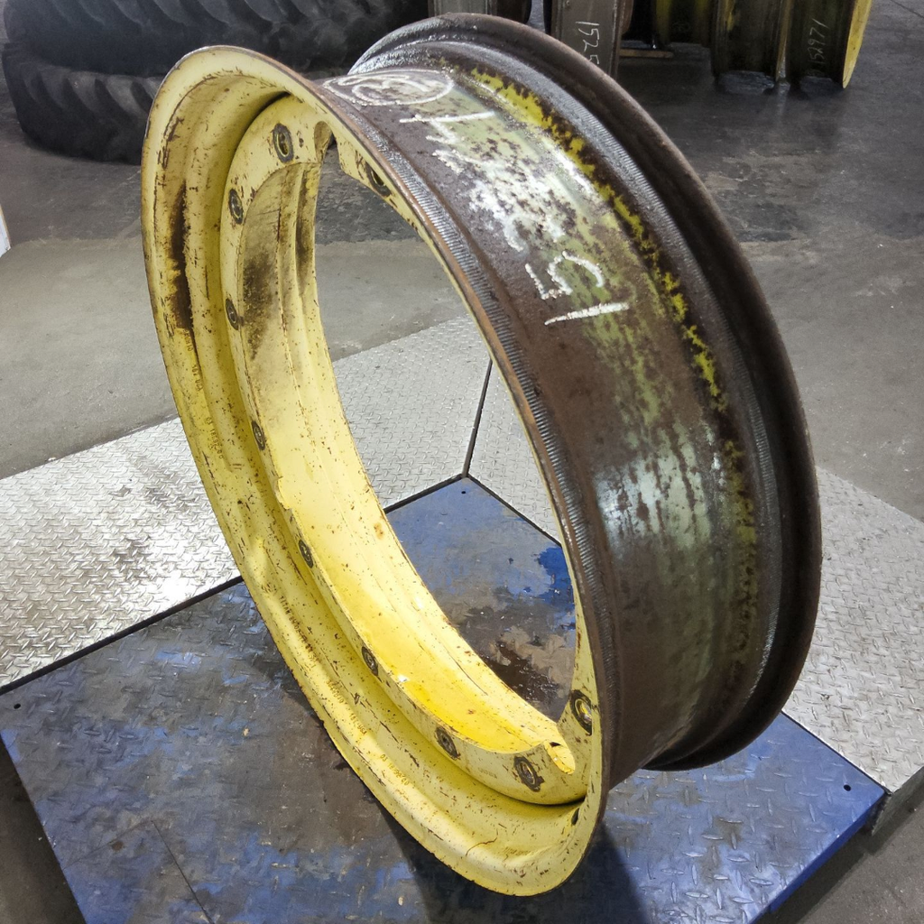 10"W x 38"D, John Deere Yellow 12-Hole Stub Disc