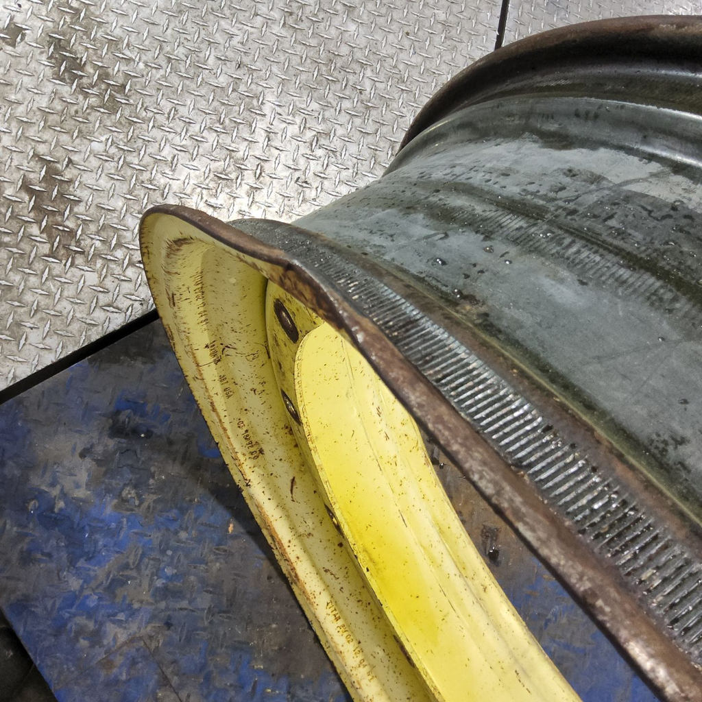 10"W x 38"D, John Deere Yellow 12-Hole Stub Disc