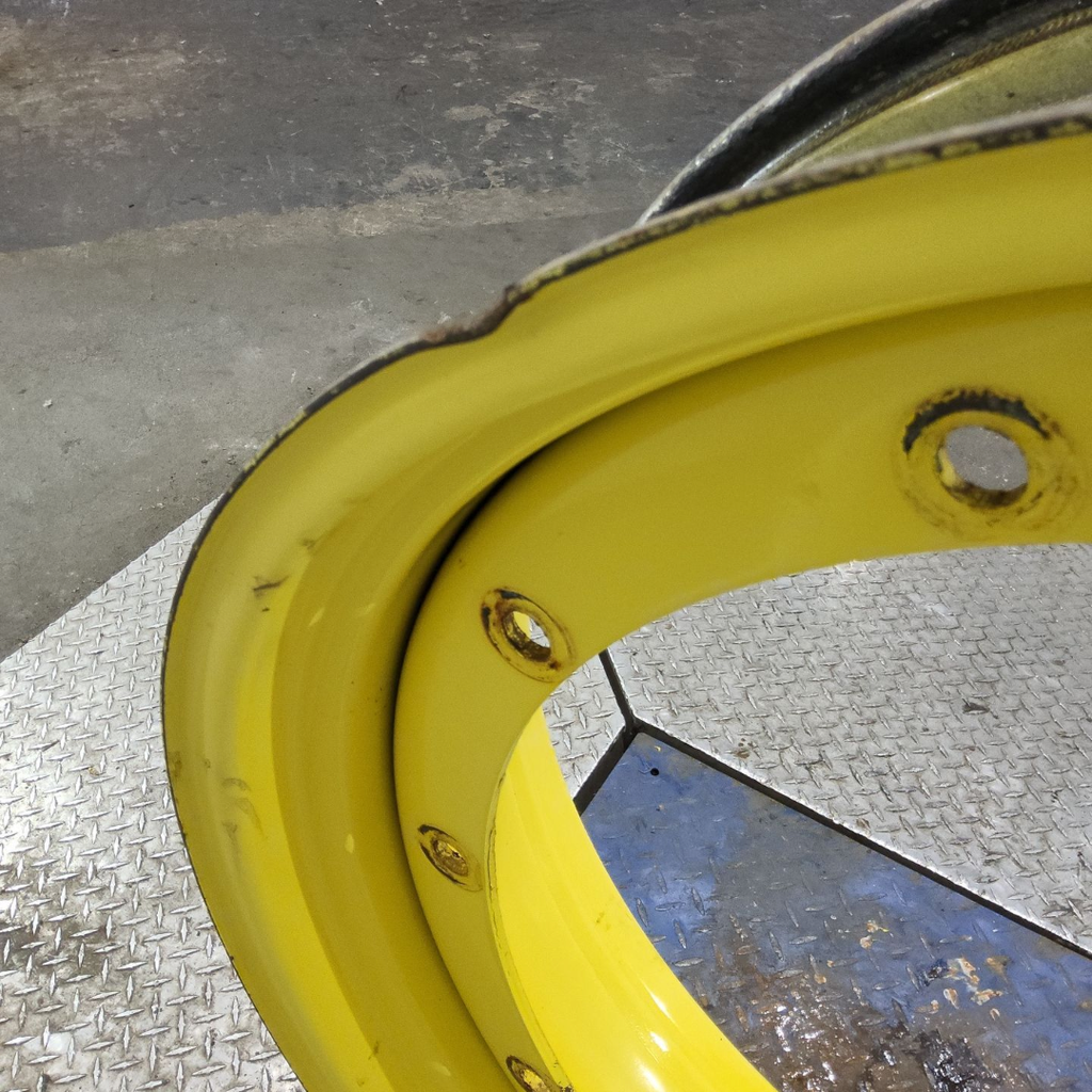 10"W x 38"D, John Deere Yellow 12-Hole Stub Disc