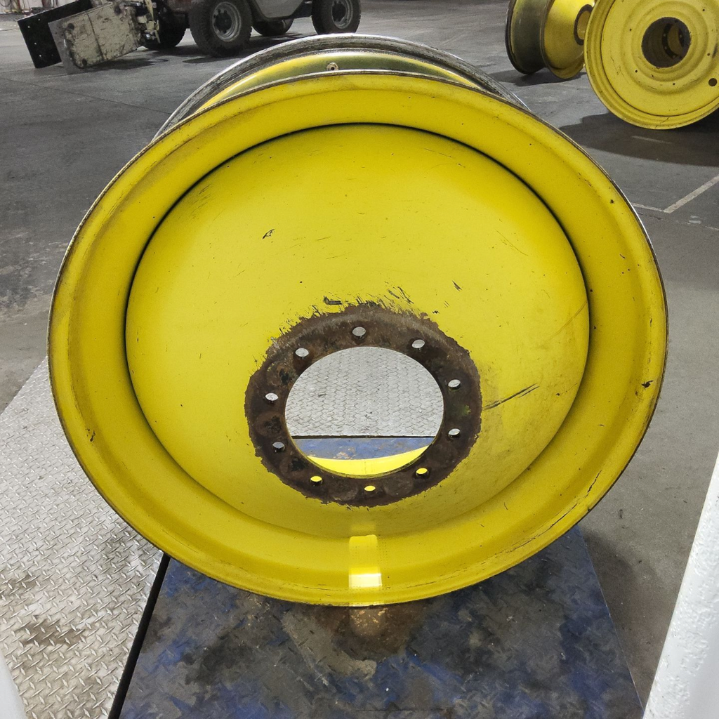 18"W x 42"D, John Deere Yellow 10-Hole Dolly Dual