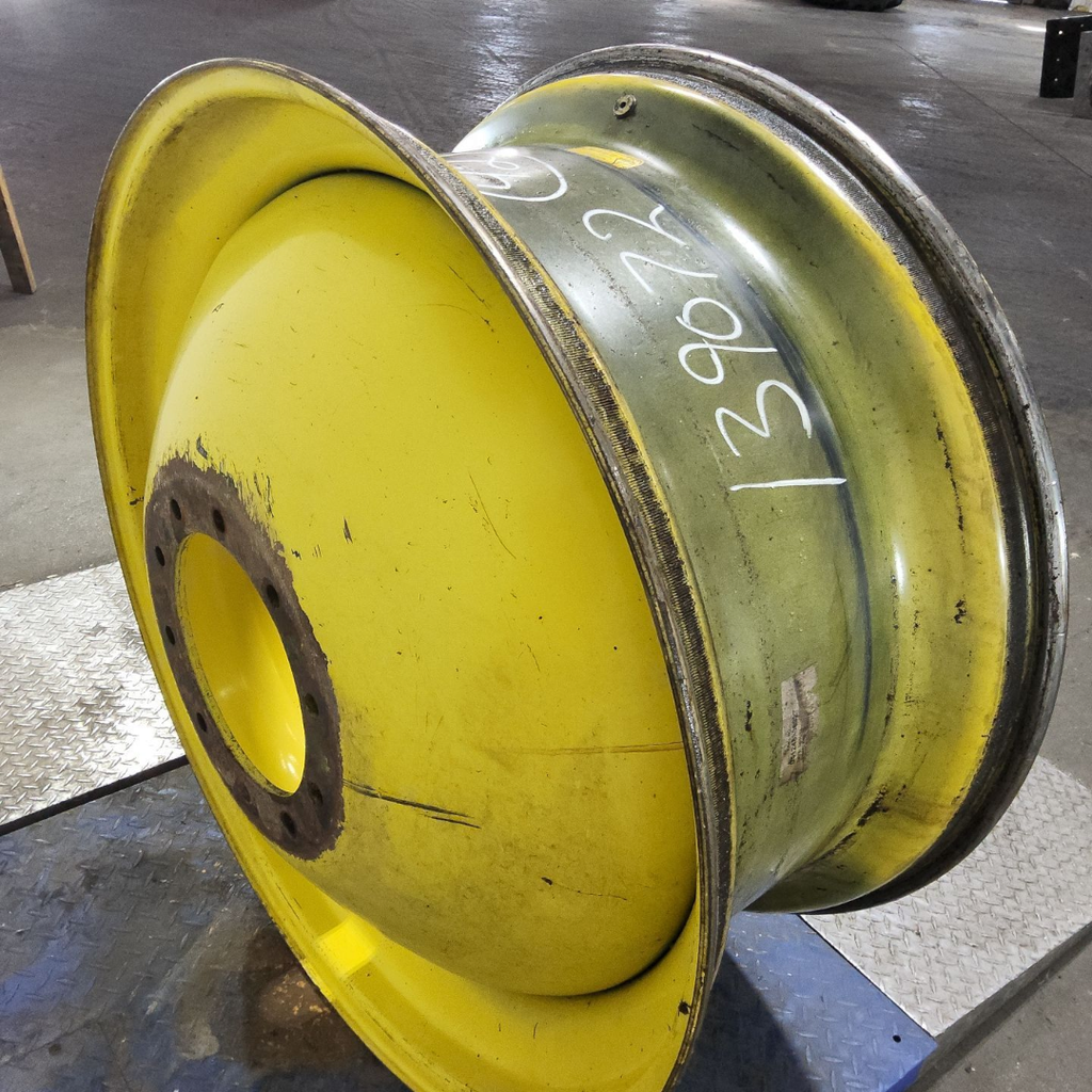 18"W x 42"D, John Deere Yellow 10-Hole Dolly Dual