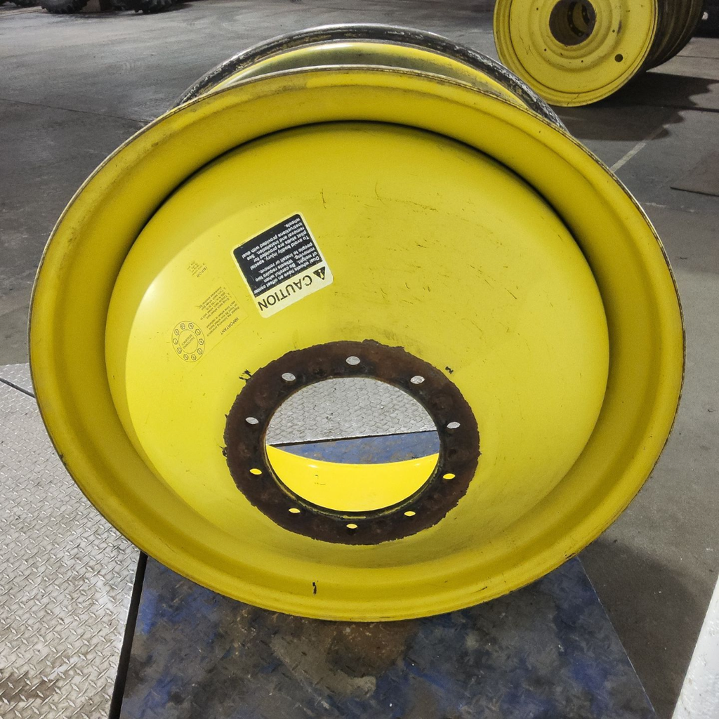 18"W x 42"D, John Deere Yellow 10-Hole Dolly Dual