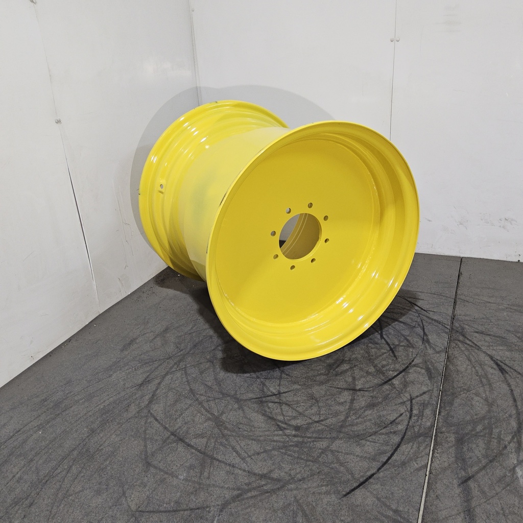 25"W x 26"D, John Deere Yellow 8-Hole Flat Plate