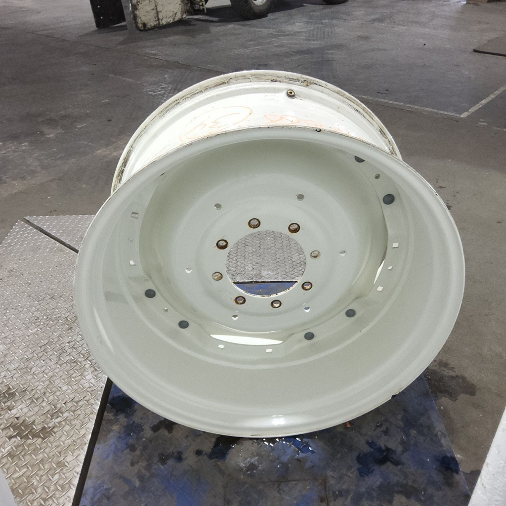 16"W x 34"D, New Holland White 8-Hole Waffle Wheel (Groups of 2 bolts)
