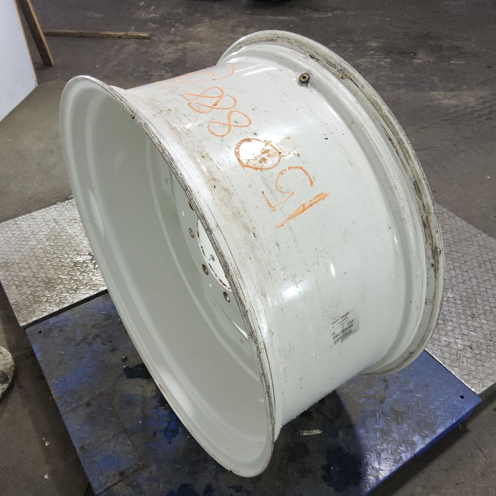 16"W x 34"D, New Holland White 8-Hole Waffle Wheel (Groups of 2 bolts)