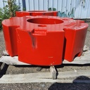 Rear Tractor Wheel Weights, 2750Lbs, Fits Fendt Tractors