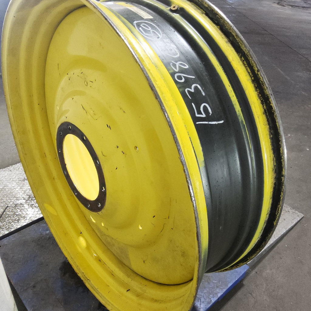 15"W x 50"D, John Deere Yellow 10-Hole Formed Plate