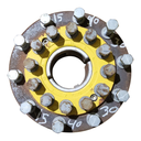 10-Hole Wedg-Lok OE Style, 4.72" (120.02mm) axle, John Deere Yellow