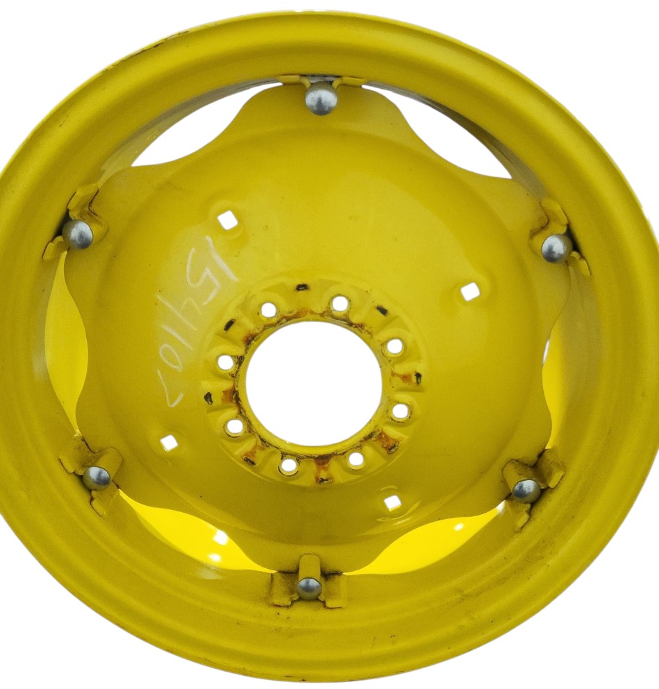 8-Hole Rim with Clamp/Loop Style Center for 28" Rim, John Deere Yellow