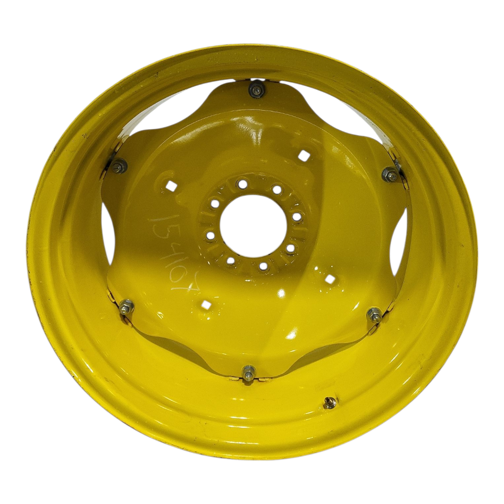 8-Hole Rim with Clamp/Loop Style Center for 28" Rim, John Deere Yellow