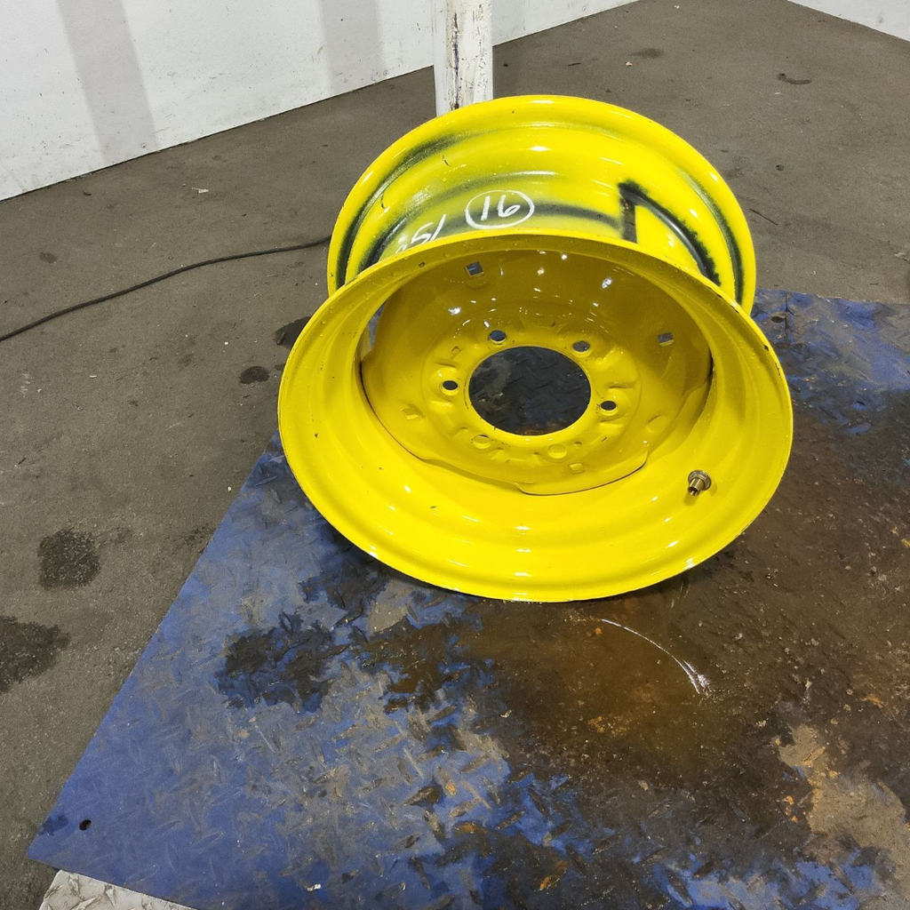 8"W x 16"D, John Deere Yellow 6-Hole Implement , 1.44" Offset