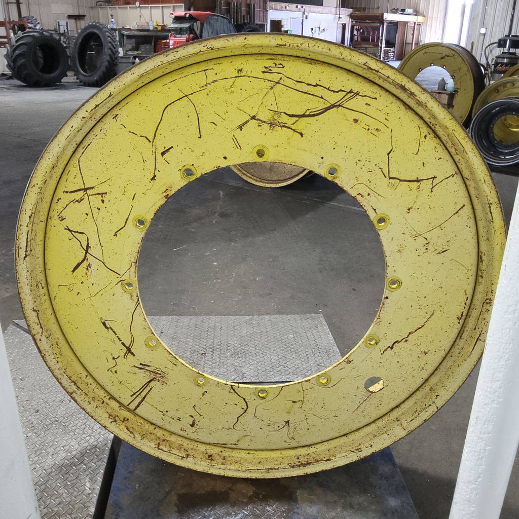 10"W x 54"D, John Deere Yellow 12-Hole Stub Disc , -3.25" Offset